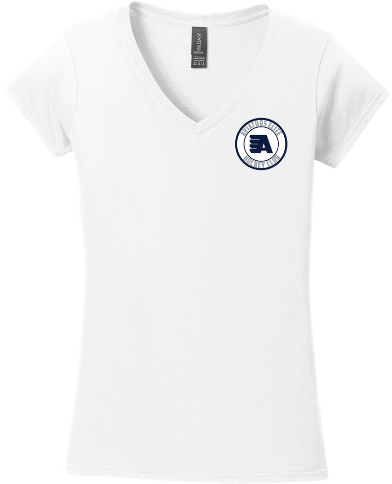 Aspen Aviators Softstyle Ladies Fit V-Neck T-Shirt