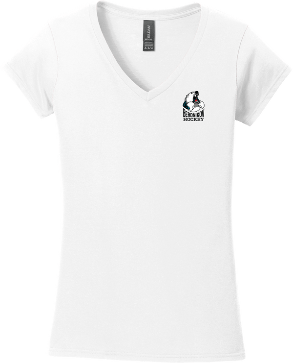Berdnikov Bears Softstyle Ladies Fit V-Neck T-Shirt
