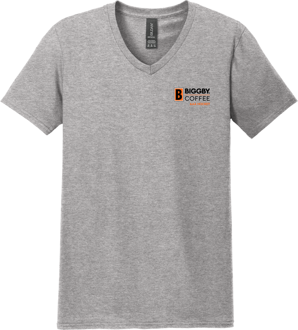 Biggby Coffee AAA Softstyle V-Neck T-Shirt