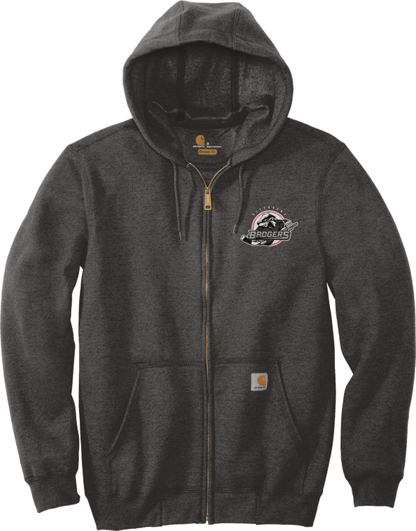 Allegheny Badgers Carhartt Midweight Hooded Zip-Front Sweatshirt