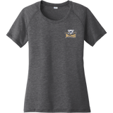 Biggby Bulldogs Tier 2 Ladies PosiCharge Tri-Blend Wicking Scoop Neck Raglan Tee