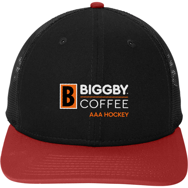 Biggby Coffee AAA New Era Snapback Low Profile Trucker Cap