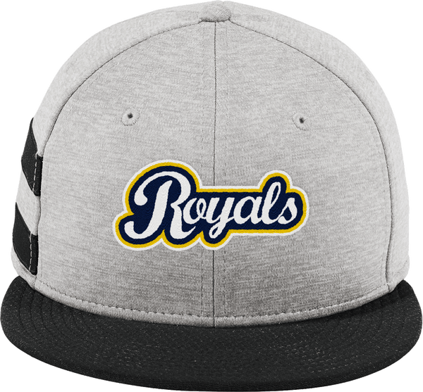 Royals Hockey Club New Era Shadow Heather Striped Flat Bill Snapback Cap