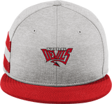 York Devils New Era Shadow Heather Striped Flat Bill Snapback Cap