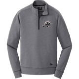 Allegheny Badgers New Era Tri-Blend Fleece 1/4-Zip Pullover