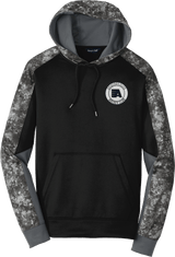 Aspen Aviators Sport-Wick Mineral Freeze Fleece Colorblock Hooded Pullover