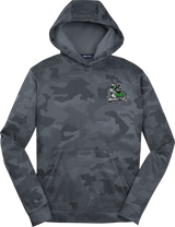 Atlanta Madhatters Youth Sport-Wick CamoHex Fleece Hooded Pullover