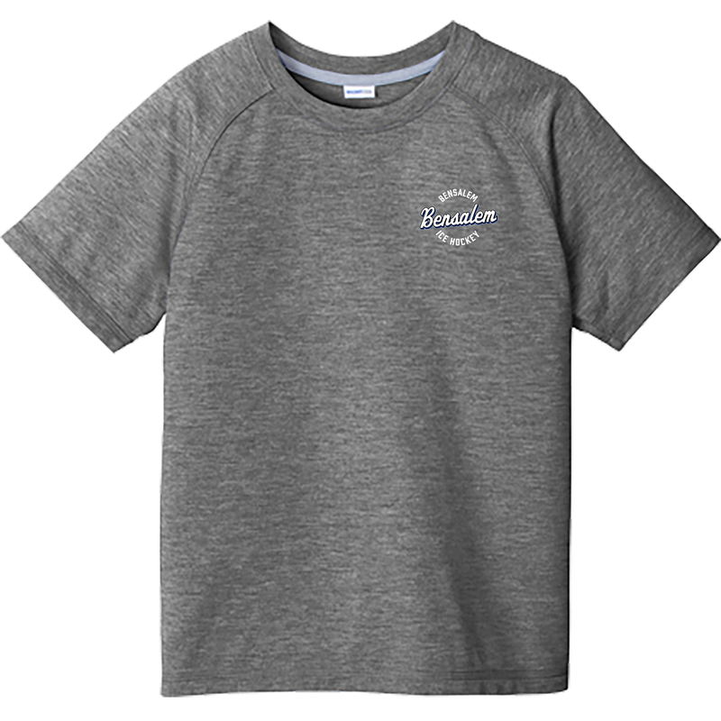 Bensalem Youth PosiCharge Tri-Blend Wicking Raglan Tee